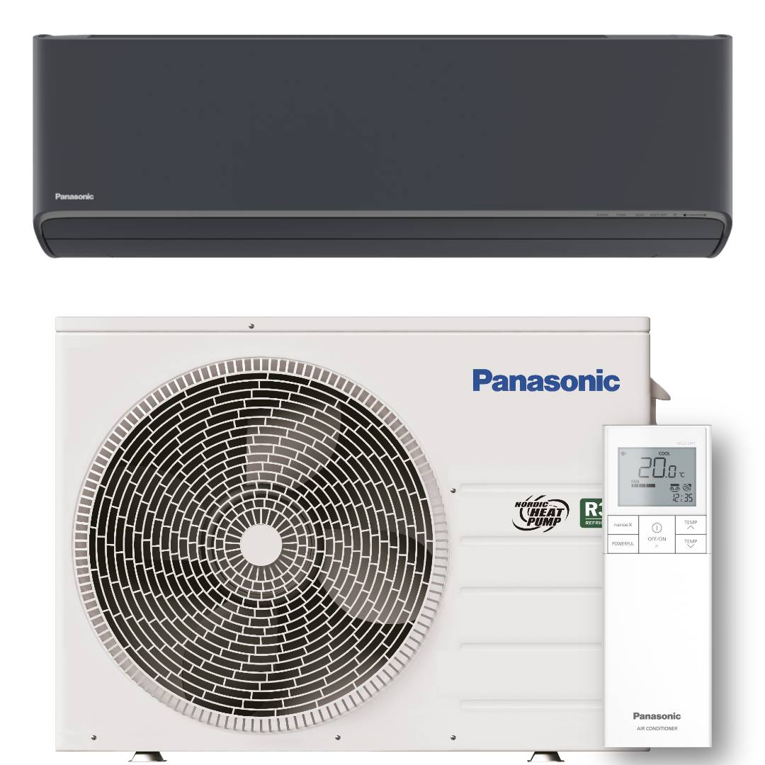 panasonic hz25zke luftvärmepump grafitgrå