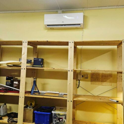 luftvärmepump garage 2